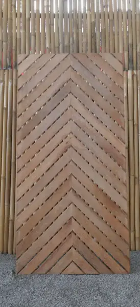 Product image 8 of the product “Coconut wood fence, model Heringbone, 90 x 180 cm height, natural. ”